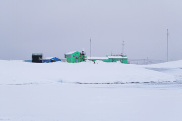 Academik Vernadsky station. Vernadsky research base in Antarctica. Galindez Island © Oleksandr Matsibura