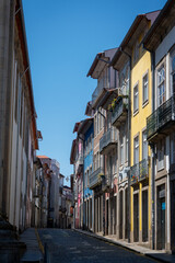 Fototapeta premium Typical streets and buildings in the city of Braga. Portugal.