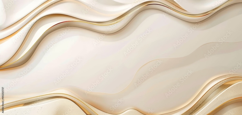 Poster elegant abstract waves in neutral tones create a sophisticated background. ideal for modern designs,