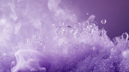 Lavender Smoke and Moonlight Gradients with Stardust: Elegant Digital Background for Premium Cosmetics and Luxury Events. High-Resolution, Pristine Quality.