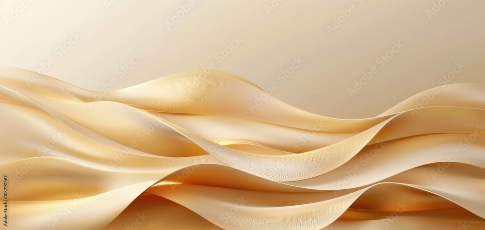 Aufkleber Soft flowing textures in warm tones create a serene and elegant backdrop, perfect for various design applications.