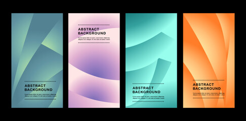 Fototapeta premium abstract gradient background template. Modern wallpaper design for social media, flyer, flyer, banner