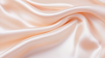 Fototapeta premium Luxurious soft satin fabric the elegance of smooth textiles captured in a gentle folded texture