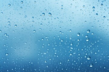 Realistic water drops transparent backgrounds outdoors.