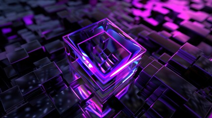 A 3D Icon in the Background Image - a captivating and futuristic visual. The 3D icon in the background image creates an alluring and high-tech digital scene. It adds a touch of modernity and intrigue,