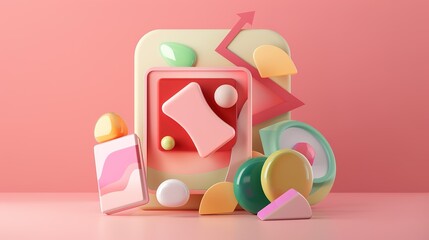 A 3D Icon in the Background Image - a captivating and futuristic visual. The 3D icon in the background image creates an alluring and high-tech digital scene. It adds a touch of modernity and intrigue,