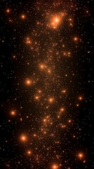 orange glowing planets