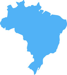 Map of Brazil highlighting the capital, Bras&iacute;lia