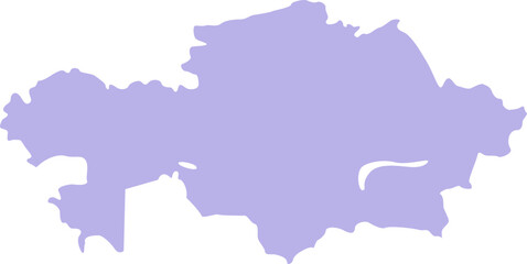 Map of Kazakhstan highlighting the capital, Nur-Sultan