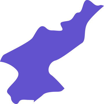map of North Korea, highlighting the capital Pyongyang