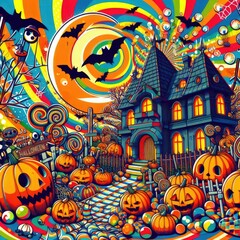 Obraz premium Halloween illustration