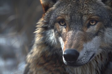Obraz premium Portrait of a wolf wolf wolf