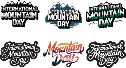 Fototapeta premium International Mountain Day. December 11