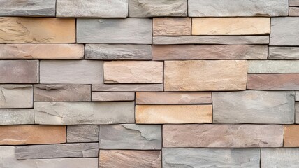 Close-up of a stone brick wall with visible aging and cracks, textured and weathered, Aged stone brick wall detail, Worn and historical feel