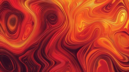 Abstract red swirl design. Fiery orange and red swirls create a dynamic, energetic abstract artwork.  Evokes feelings of heat, passion, and intensity.