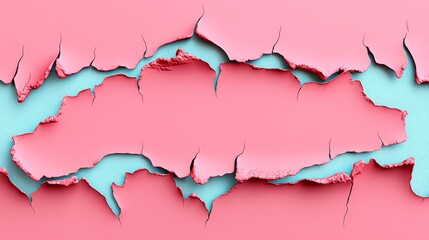 Obraz premium Abstract textured background with cracked pink and blue surface ideal for artistic designs and creative projects