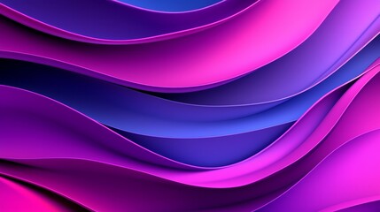 Fototapeta premium Vibrant waves of color a stunning abstract composition with flowing curves in shades of pink and purple for creative inspiration