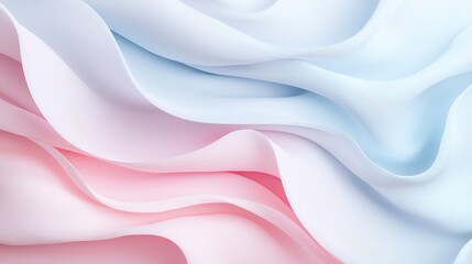 Obraz premium Soft waves of color an artistic exploration of delicate fabric textures in pastel hues for design inspiration