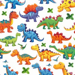 Obraz premium dinosaur background illustration.