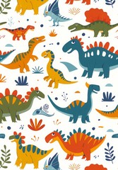 dinosaur background illustration.