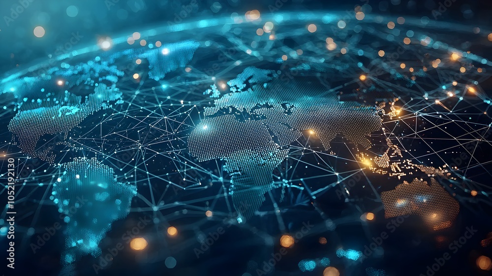 Poster secure and transparent global digital transactions powered by blockchain technology