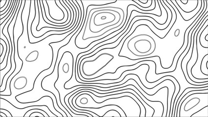 Fototapeta premium Topography vector background, banner. Imitation of a geographical map, contour lines. Modern design with topographic wavy pattern design.paper texture Imitation of a geographical map shades
