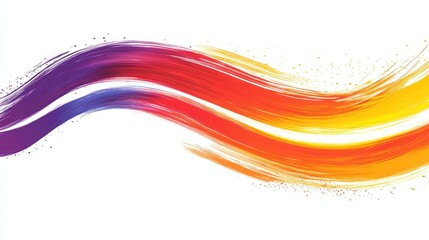 Abstract colorful brush strokes creating a dynamic, flowing design.