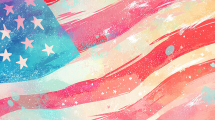 Abstract American Flag: A Celebration of Patriotism