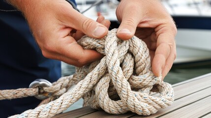 Knot Tying Skills on a Nautical Setting