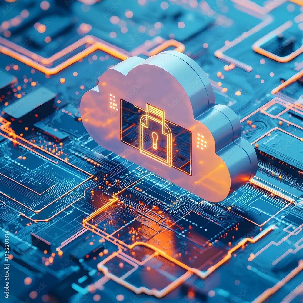 Poster secure cloud computing environment with encrypted data and multilayered cybersecurity