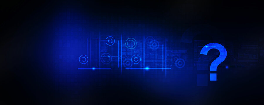 

2d illustration question mark background
