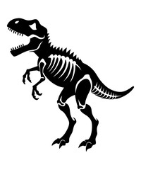 Obraz premium T Rex Skeleton Clipart