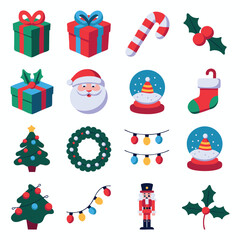 Fototapeta premium Christmas Vector Set 07