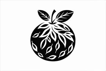 Simple Orange Silhouette Design