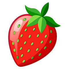 Obraz premium strawberry on white background