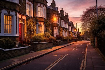 Naklejka premium Houses in london architecture cityscape building.