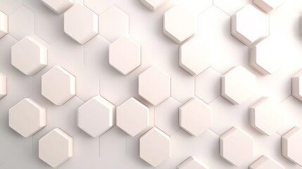 Fototapeta premium Stylish hexagonal wall design modern aesthetic for interior spaces with a minimalistic touch
