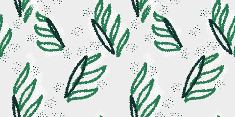 Fototapeta premium Abstract sketch organic shapes seamless pattern on a light background. Vector hand drawn unique forms print. Contemporary minimalist ornament.