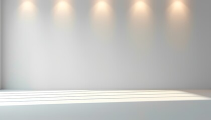 empty room with white wall