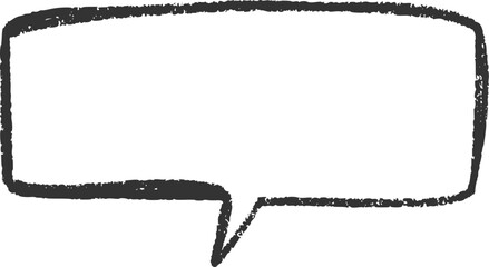 Cute outlined drawing of a thought bubble for quotes