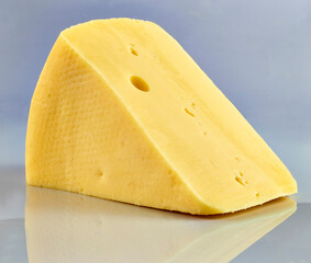 Käse, Stück, Edamer, isoliert, Holland, 