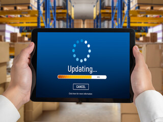 Software update on computer for modish version of device software upgrade
