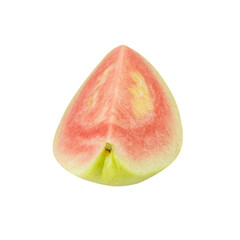 Pink Guava, cutout, full depth of field.