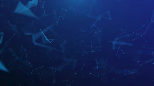 The blue background moves back and forth in a scientific style.