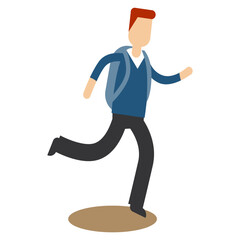 Young smiling college or university student with backpack