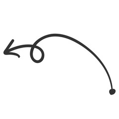 Handdrawn Arrow in Doodle Style
