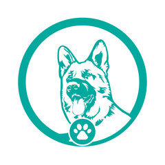 Dog Trainer logo design PNG