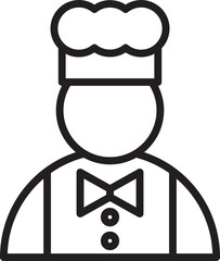 Chef Line Icon