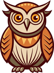 Fototapeta premium owl on white