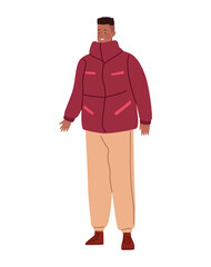 happy man wearing autumn clothes